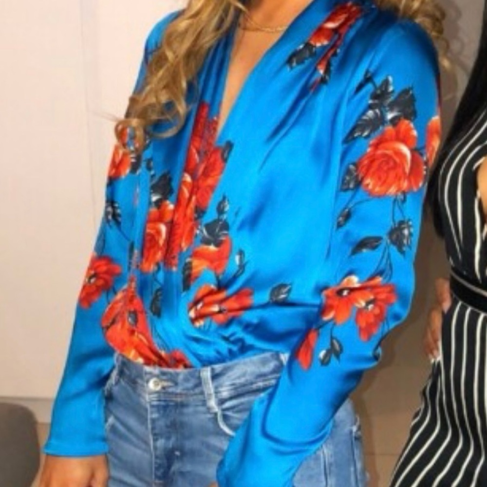 Zara satin bodysuit